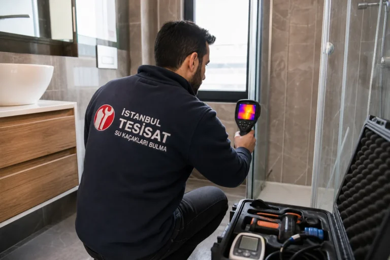 Ümraniye’de termal kamera ile gizli su kaçağı kontrolü